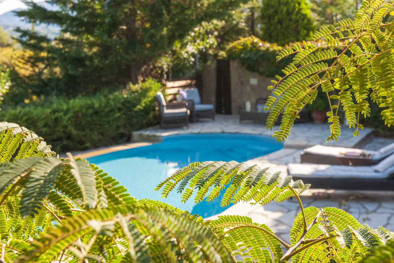 private pool villa for families, gorgeous spacious garden