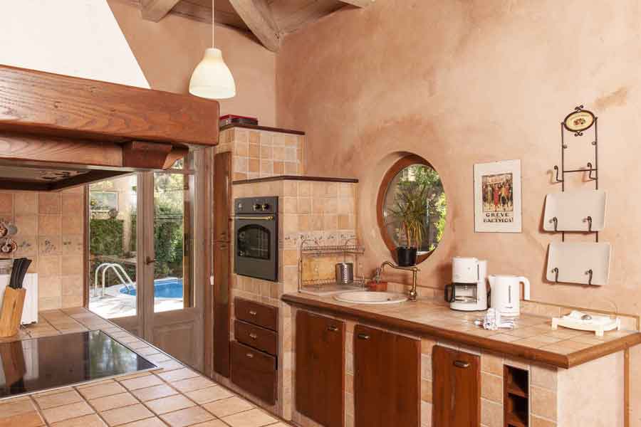 private pool villa, comfortable kitchen